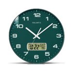 Volantis Non Ticking Silent Wall Clock with LCD Display